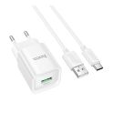 Купить СЕТЕВОЕ ЗАРЯДНОЕ УСТРОЙСТВО HOCO C145A 1USB QC 18W+USB TO TYPE-C_2