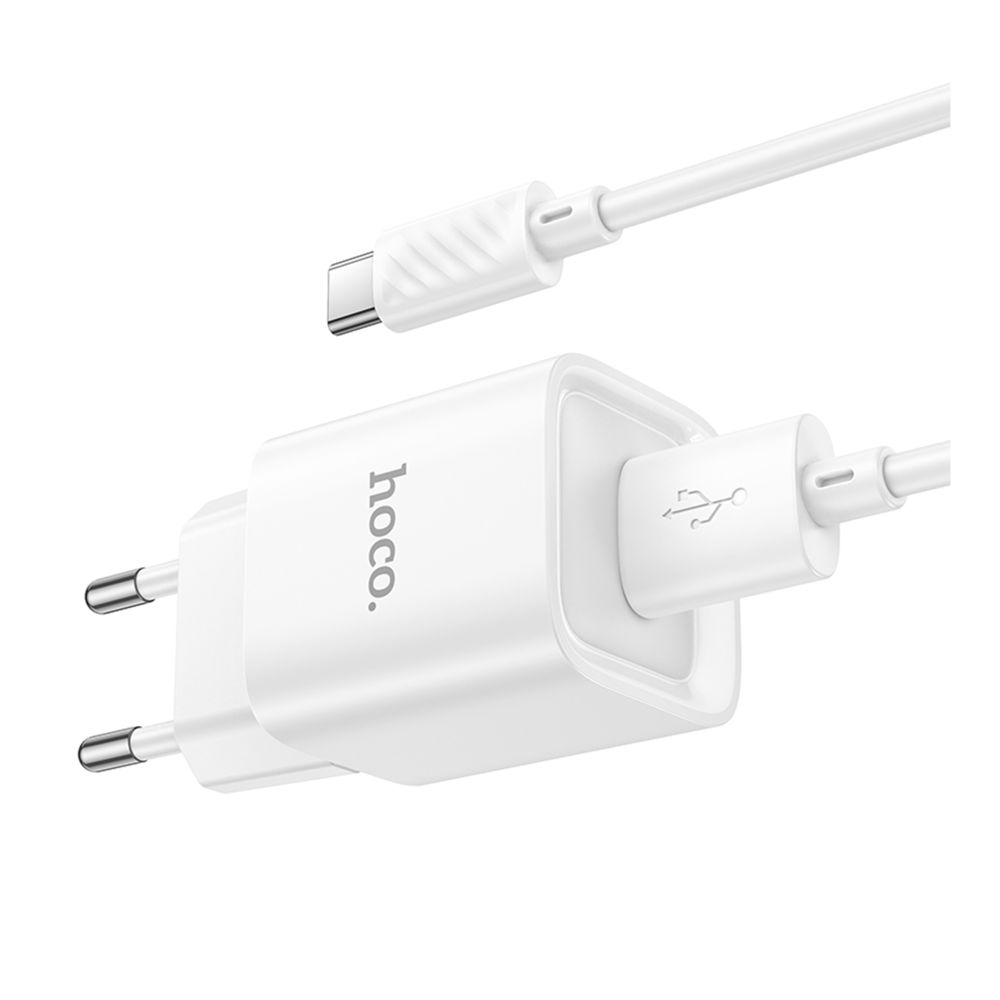 Купить СЕТЕВОЕ ЗАРЯДНОЕ УСТРОЙСТВО HOCO C145A 1USB QC 18W+USB TO TYPE-C_5