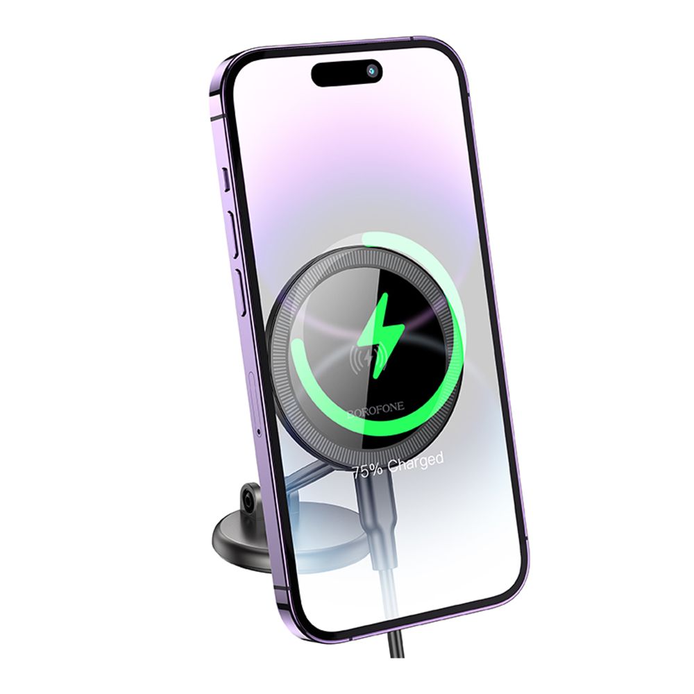 Купить АВТОДЕРЖАТЕЛЬ BOROFONE BH218 MAGNETIC WIRELESS 15W_3