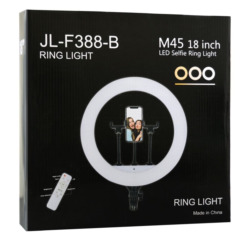 Купить ЛАМПА КОЛЬЦЕВАЯ JL-F388B 45СМ (REMOTE)_1