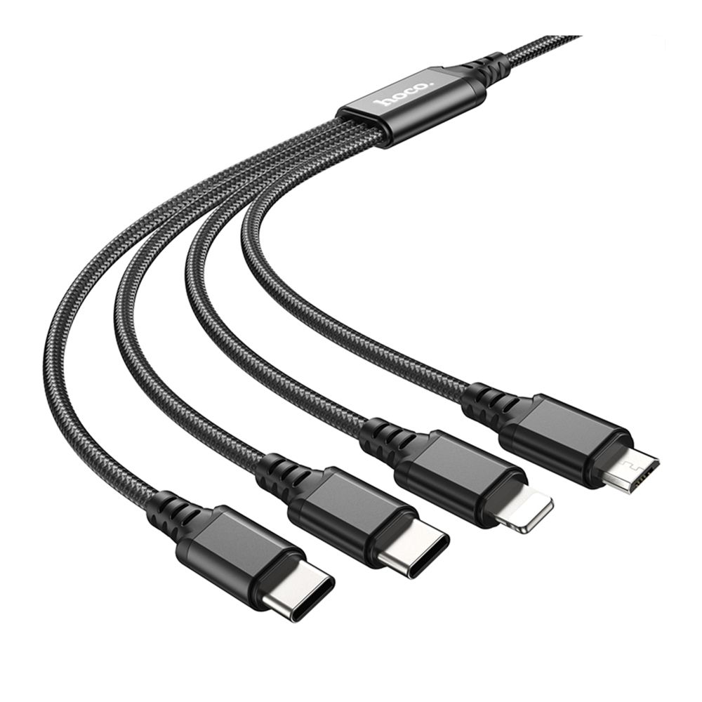 Купить USB HOCO X76 4-IN-1 IP+2TYPE-C+MICRO 2A_3