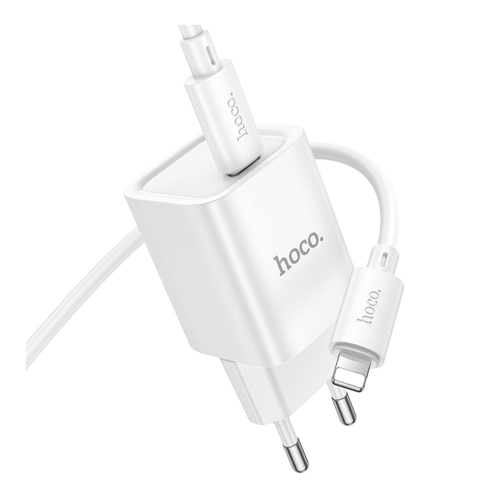 Купить СЕТЕВОЕ ЗАРЯДНОЕ УСТРОЙСТВО HOCO C148A 1USB-C PD/QC 30W+TYPE-C TO LIGHTNING_4