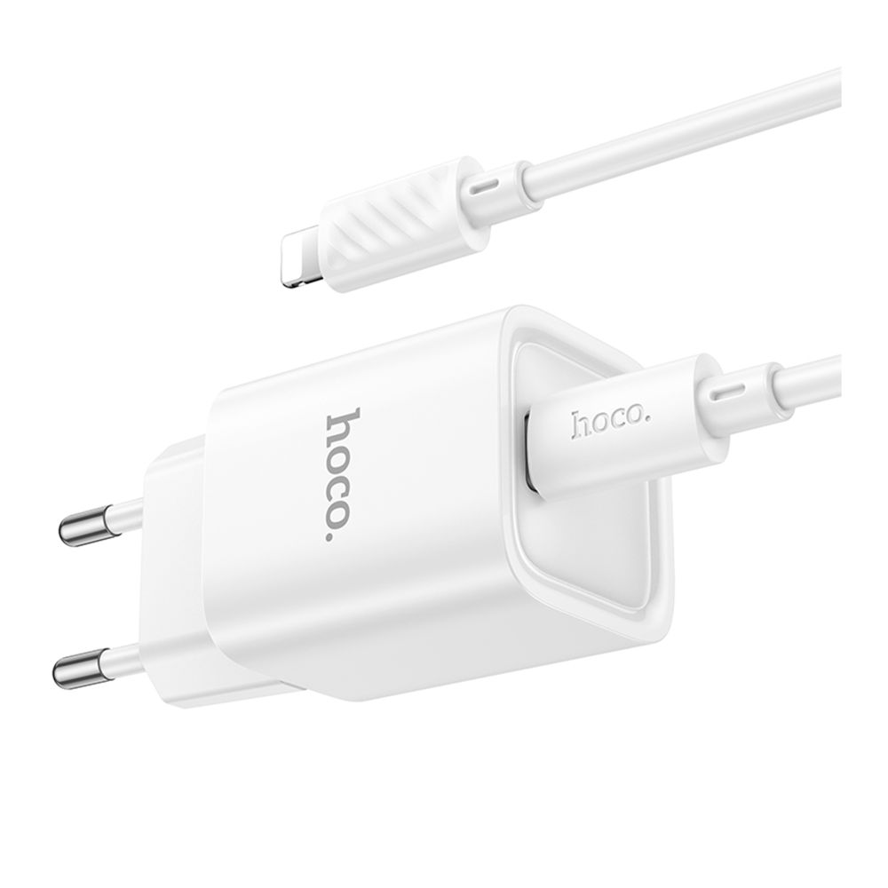 Купить СЕТЕВОЕ ЗАРЯДНОЕ УСТРОЙСТВО HOCO C148A 1USB-C PD/QC 30W+TYPE-C TO LIGHTNING_5