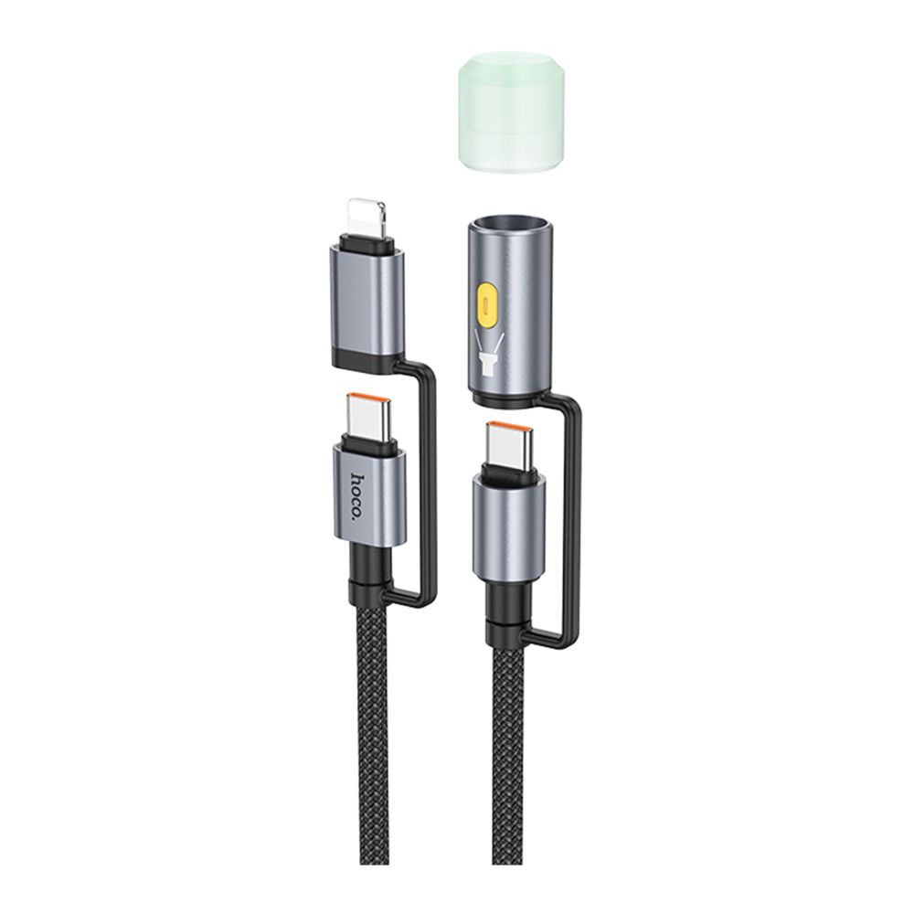 Купить USB HOCO U138 USB-C/IP TO USB-C/LED LIGHT 1.2M