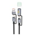 Купить USB HOCO U138 USB/USB-C TO USB-C/LED LIGHT 1.2M
