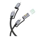 Купить USB HOCO U138 USB-C/IP TO USB-C/LED LIGHT 1.2M_3