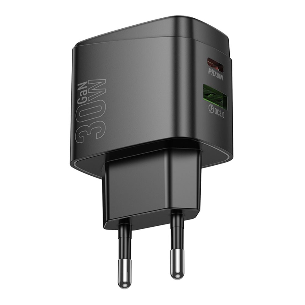 Мережевий Зарядний Пристрій Hoco CS61A 1USB/1USB-C PD/QC 30W превью 5