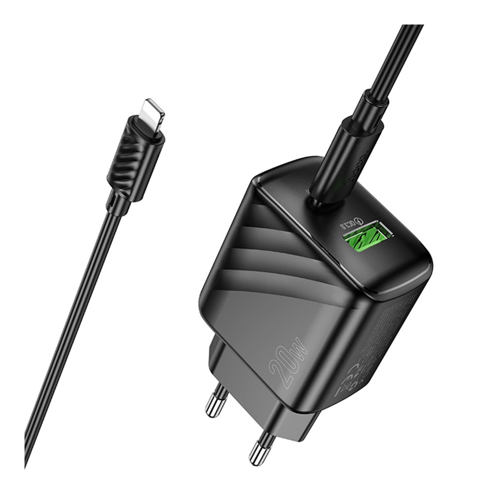 Купить СЕТЕВОЕ ЗАРЯДНОЕ УСТРОЙСТВО HOCO CS25A 1USB-C/1USB PD/QC 20W+TYPE-C TO LIGHTNING_2