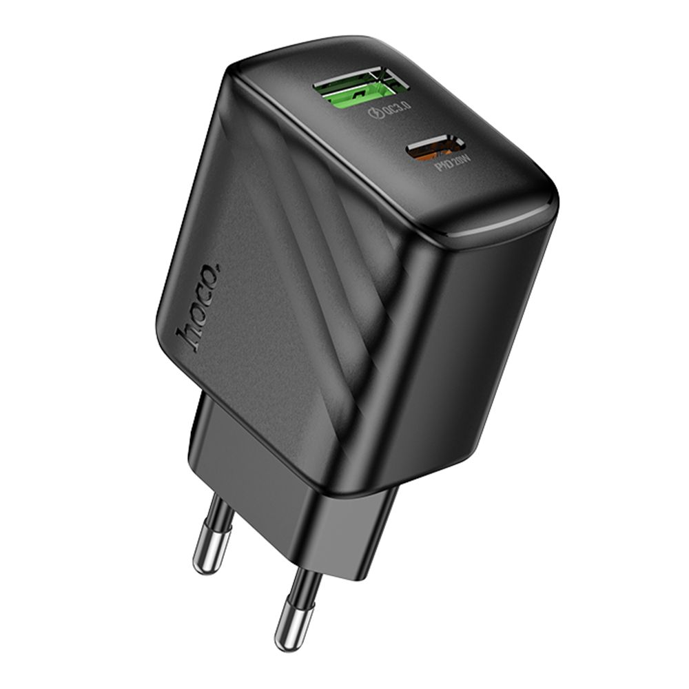 Купить СЕТЕВОЕ ЗАРЯДНОЕ УСТРОЙСТВО HOCO CS25A 1USB-C/1USB PD/QC 20W