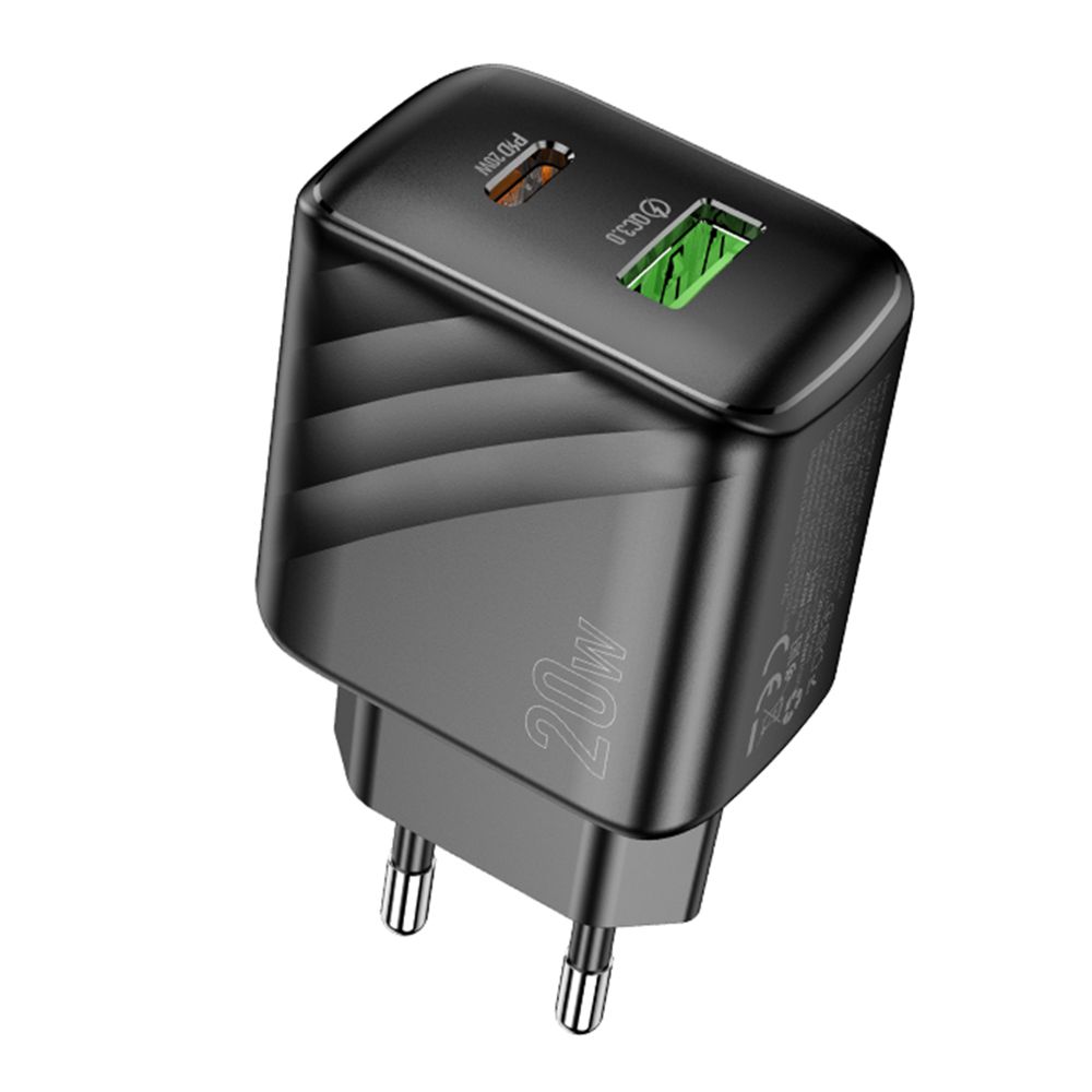 Купить СЕТЕВОЕ ЗАРЯДНОЕ УСТРОЙСТВО HOCO CS25A 1USB-C/1USB PD/QC 20W_2