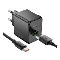 Купить СЕТЕВОЕ ЗАРЯДНОЕ УСТРОЙСТВО HOCO CS17A 1USB MULTI-PROTOCOL 22.5W+USB TO TYPE-C_2