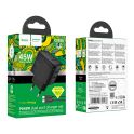 Купить СЕТЕВОЕ ЗАРЯДНОЕ УСТРОЙСТВО HOCO CS62A 2USB-C PD/QC 45W GAN+TYPE-C TO TYPE-C_1