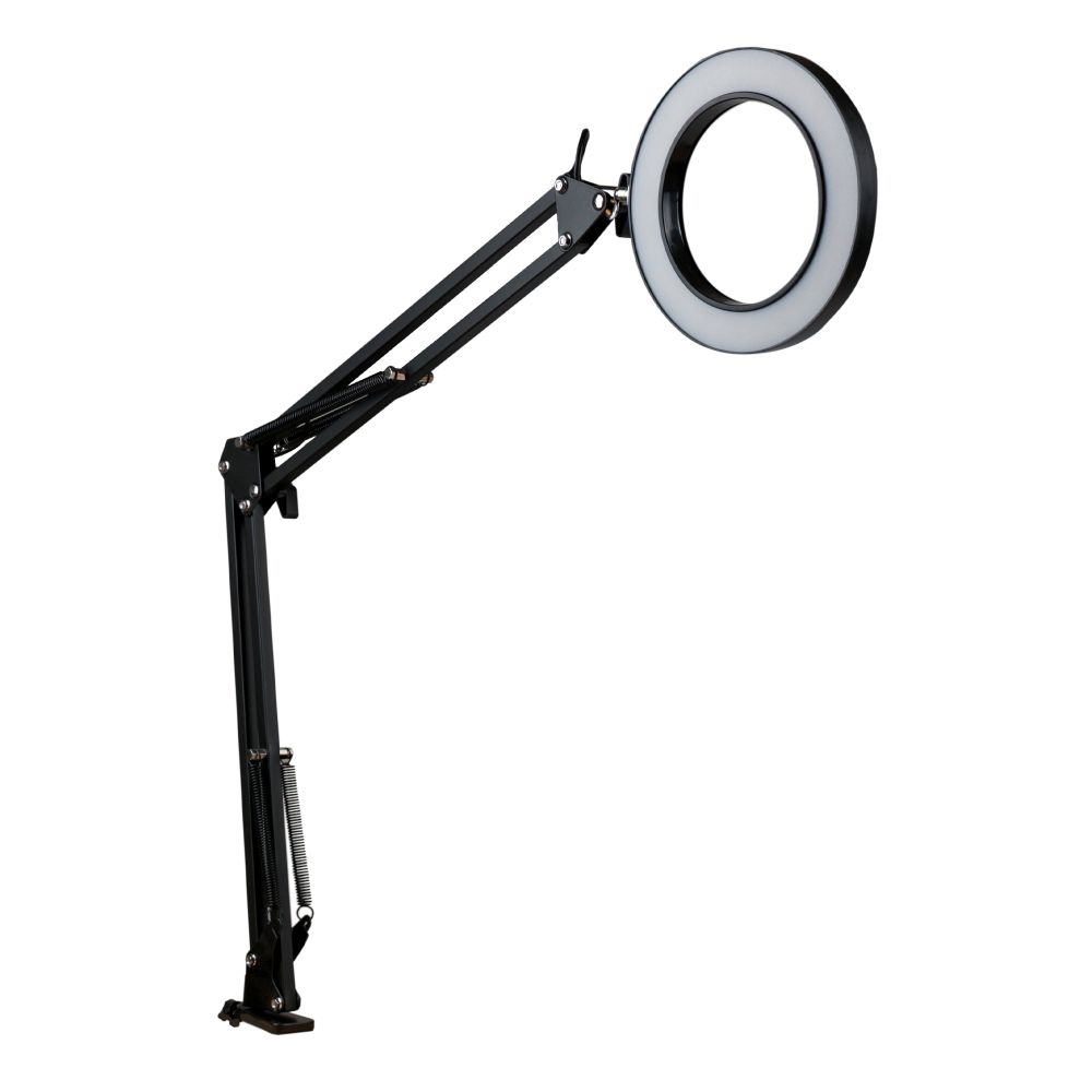 Купить НАСТОЛЬНАЯ КОЛЬЦЕВАЯ LED ЛАМПА FX308A НА СТРУБЦИНЕ 6'