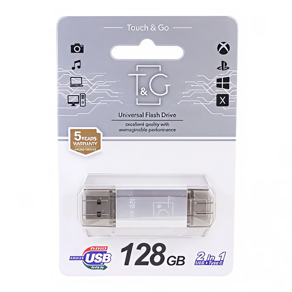 Купить USB FLASH DRIVE 3.0 T&G 128GB USB/TYPE C 009
