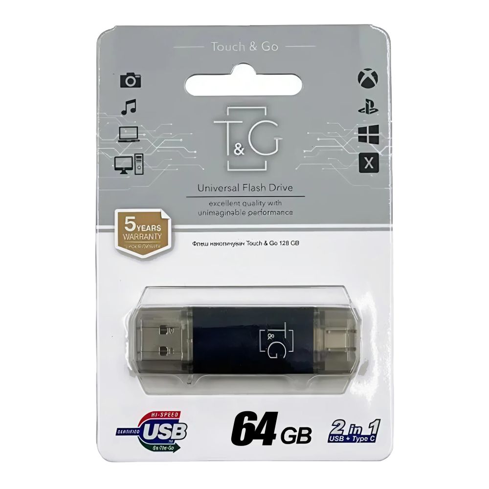 Купить USB FLASH DRIVE 3.0 T&G 64GB USB/TYPE C 009_1