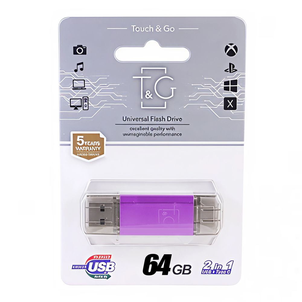 Купить USB FLASH DRIVE T&G 64GB USB/TYPE C 009_2