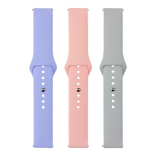 Купить РЕМЕШОК УНИВЕРС 20MM SILICONE ORIGINAL BUTTON DESIGN ДЛЯ SAMSUNG/AMAZFIT/HUAWEI