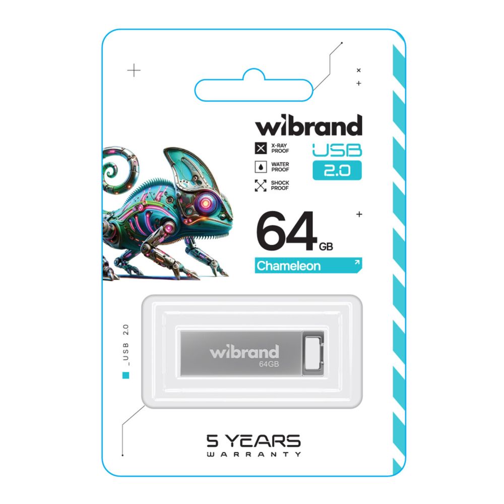 Купить USB FLASH DRIVE WIBRAND 64GB CHAMELEON_1
