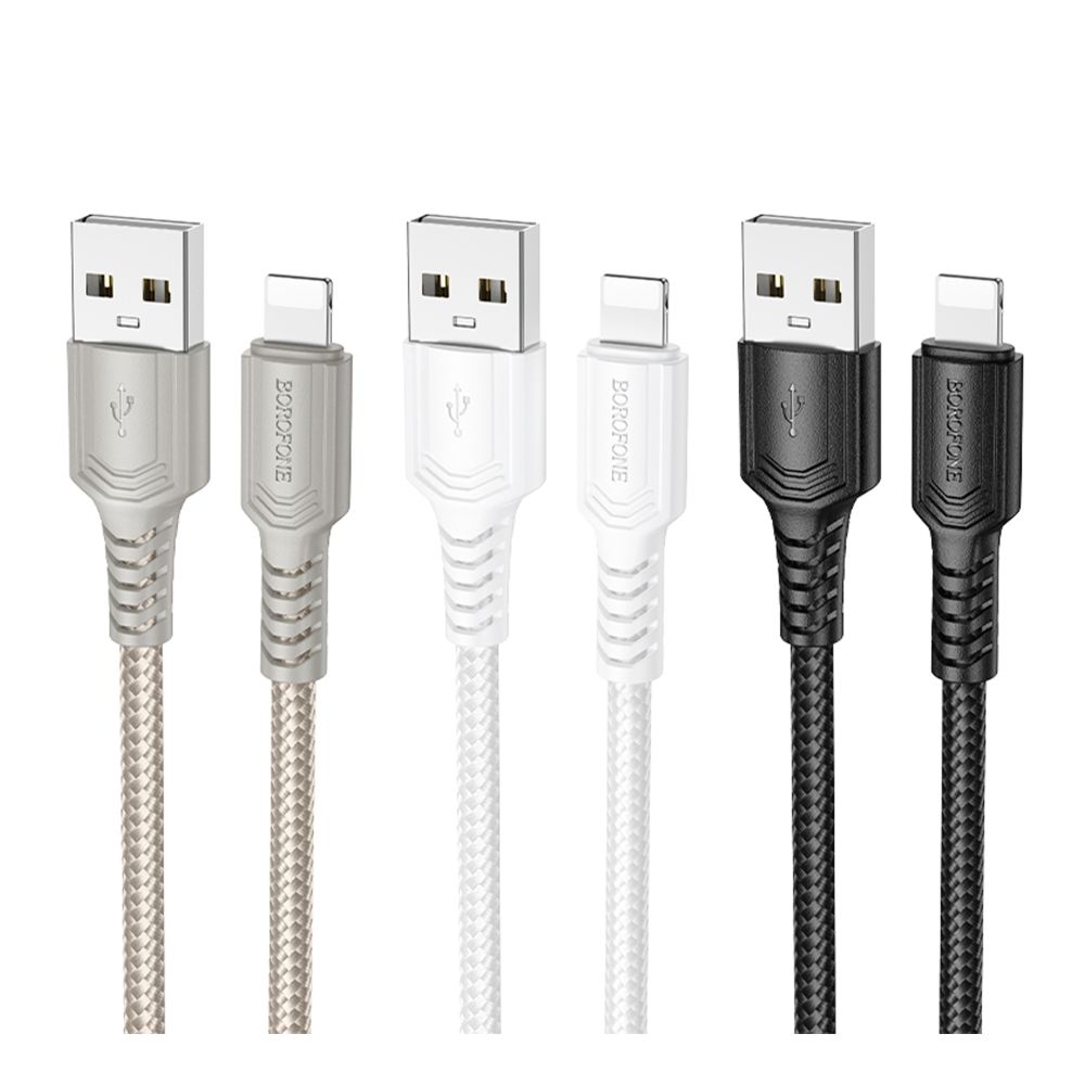 Купить USB BOROFONE BX116 LIGHTNING 2.4A