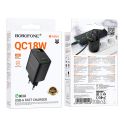 Купить СЕТЕВОЕ ЗАРЯДНОЕ УСТРОЙСТВО BOROFONE BA95A 1USB QC 18W LED DISPLAY_1