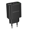 Купить СЕТЕВОЕ ЗАРЯДНОЕ УСТРОЙСТВО BOROFONE BA96A 1USB-C/1USB PD/QC 20W LED DISPLAY_4