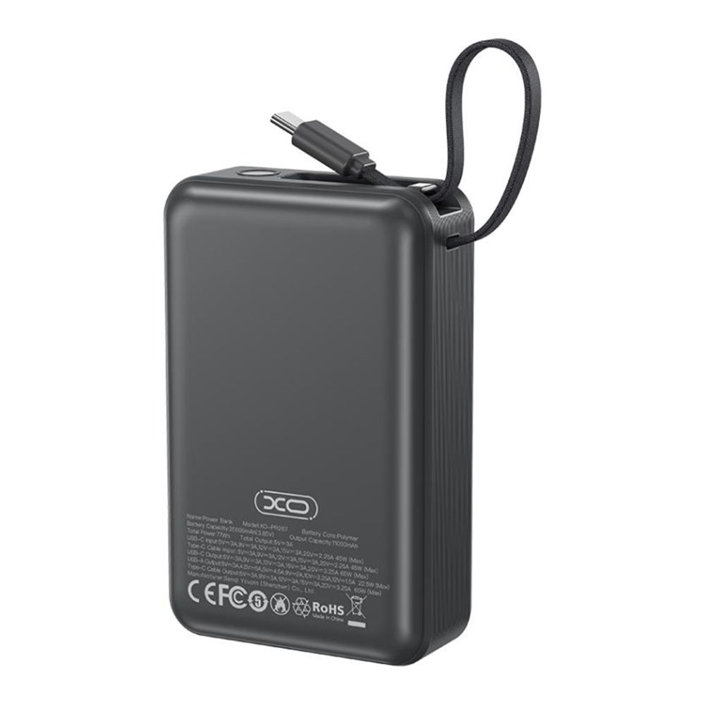 Купить POWER BANK XO PR267 65W WITH 65W TYPE-C TWO-WAY CHARGING CABLE 20000 MAH_2