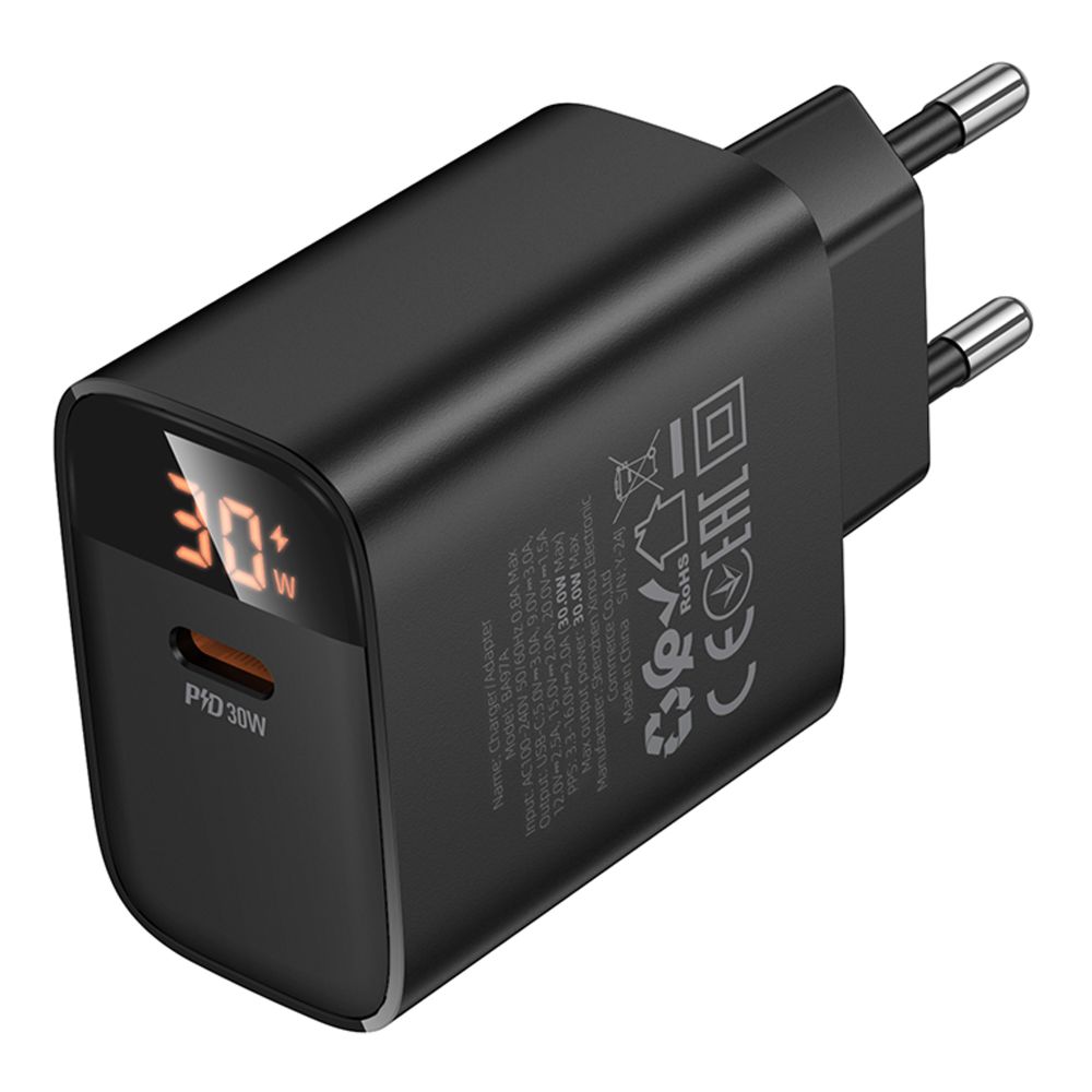 Купить СЕТЕВОЕ ЗАРЯДНОЕ УСТРОЙСТВО BOROFONE BA97A 1USB-C PD/QC 30W LED DISPLAY_5