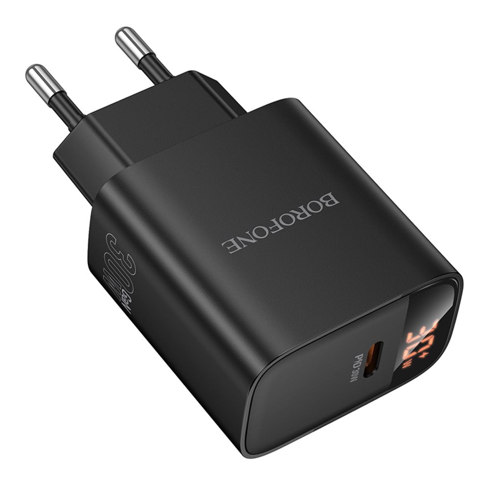 Купить СЕТЕВОЕ ЗАРЯДНОЕ УСТРОЙСТВО BOROFONE BA97A 1USB-C PD/QC 30W LED DISPLAY_3