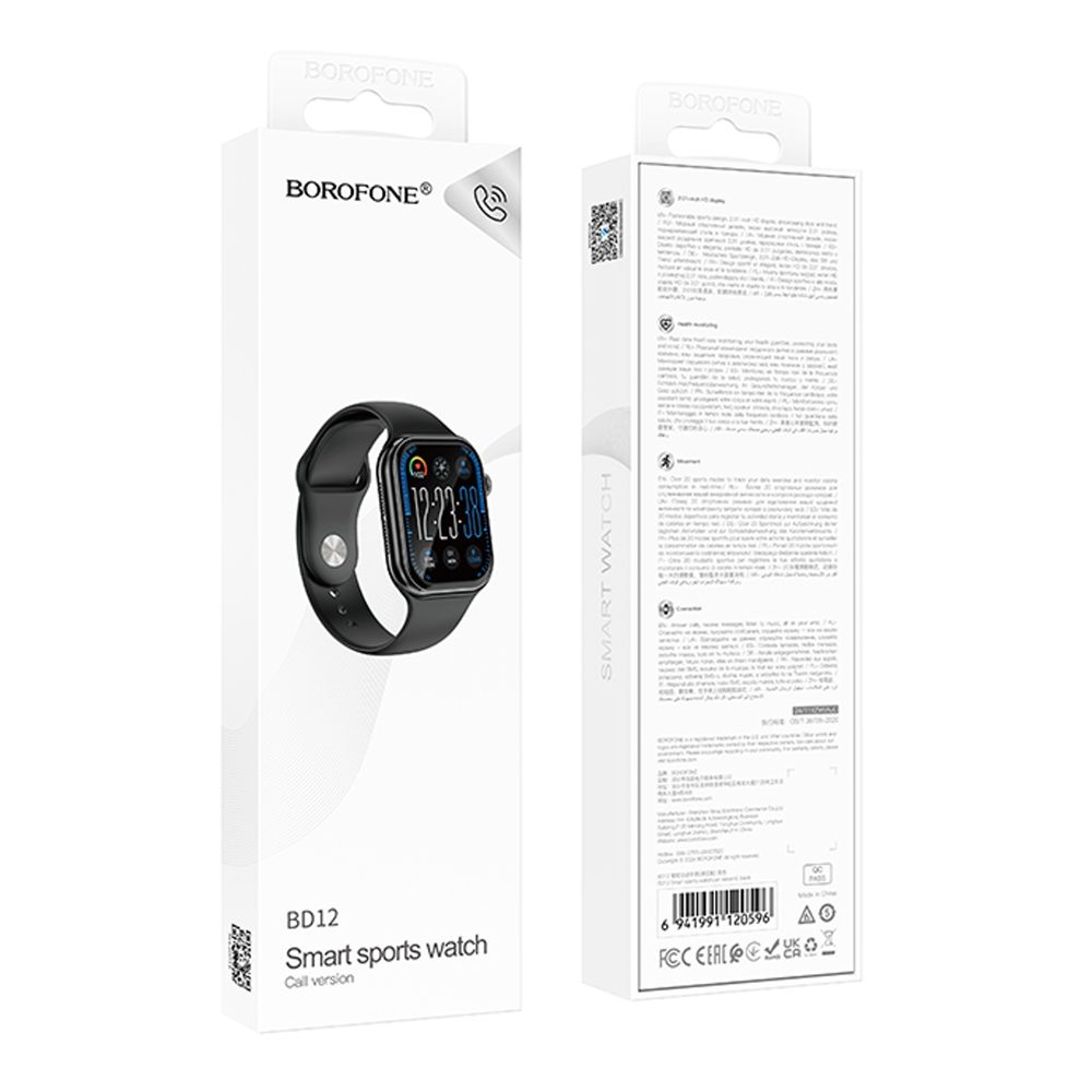 Купить СМАРТ ЧАСЫ BOROFONE BD12 SMART SPORTS WATCH (CALL VERSION)_2
