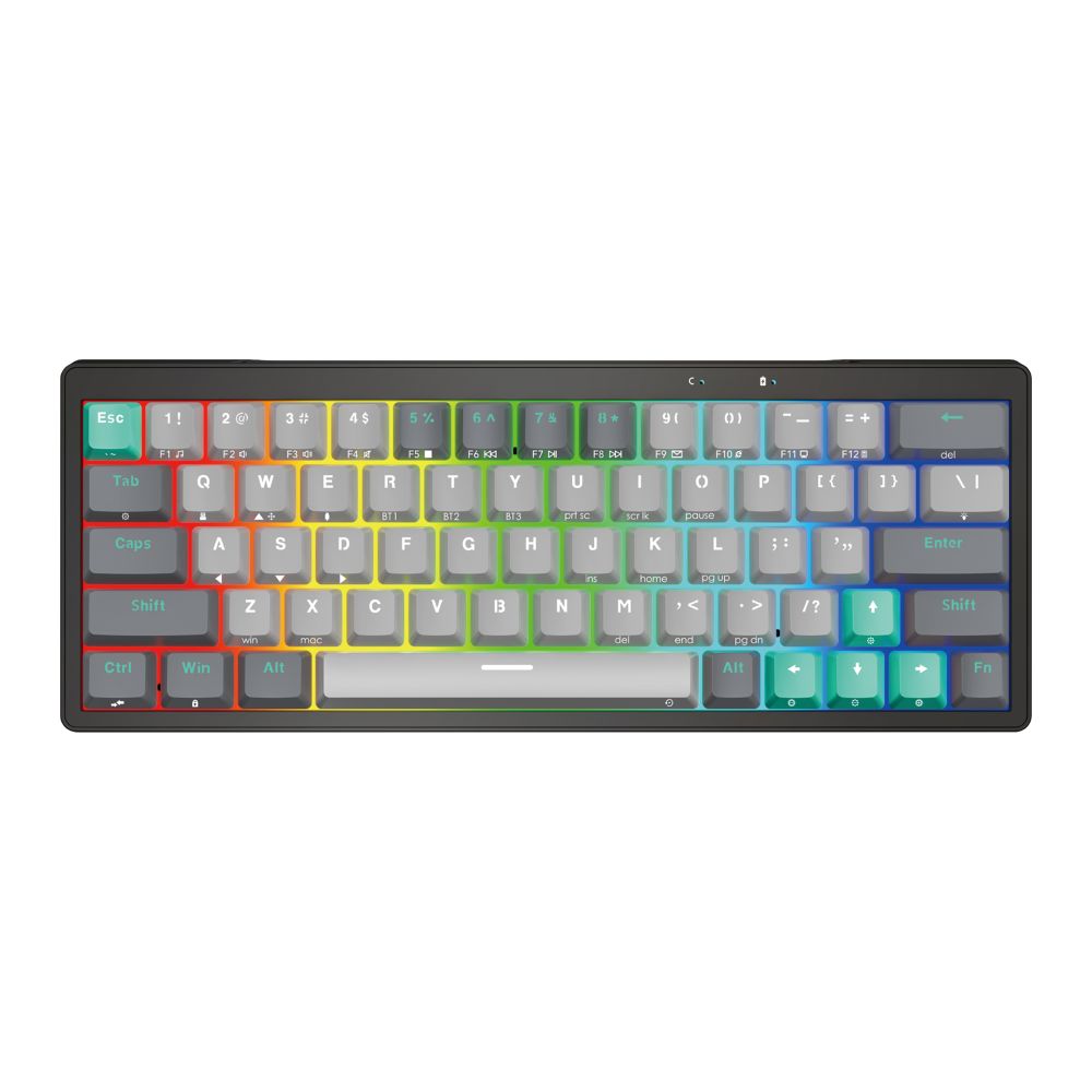 Купить КЛАВИАТУРА ИГРОВАЯ БЕСПРОВОДНАЯ FANTECH PRO63 MK912 (WIRED, BT, 2.4GHZ) BLUE SWITCH