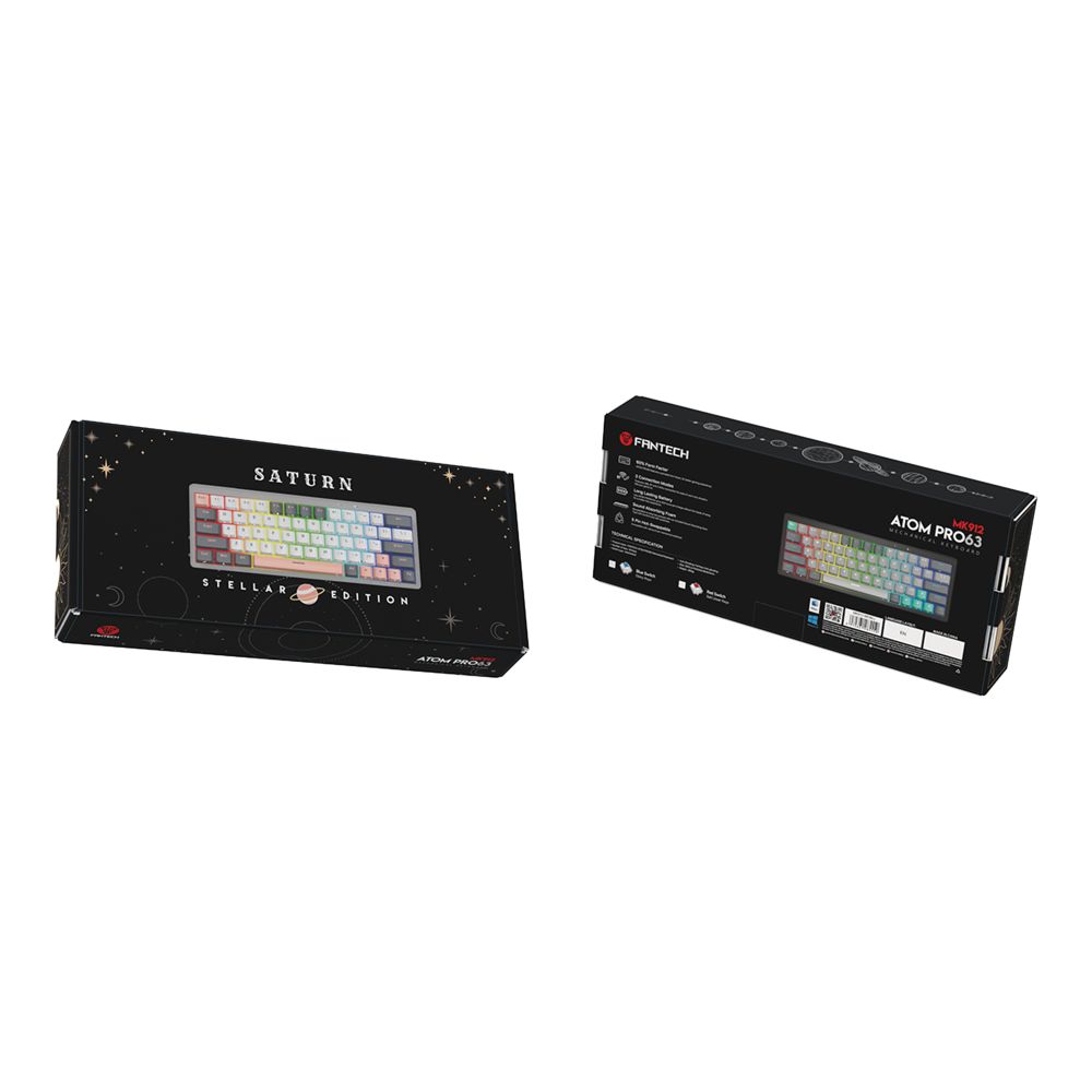 Купить КЛАВИАТУРА ИГРОВАЯ БЕСПРОВОДНАЯ FANTECH PRO63 MK912 (WIRED, BT, 2.4GHZ) BLUE SWITCH_1