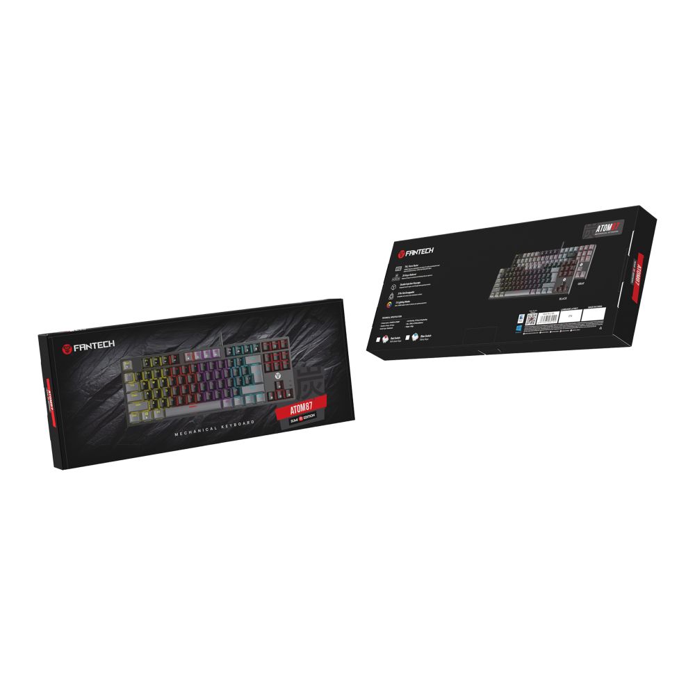 Купить КЛАВИАТУРА ИГРОВАЯ FANTECH ATOM MK876V2 BLUE SWITCH_1