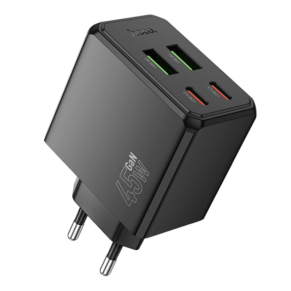 Купить СЕТЕВОЕ ЗАРЯДНОЕ УСТРОЙСТВО HOCO CS18A 2USB-C/2USB PD/QC 45W