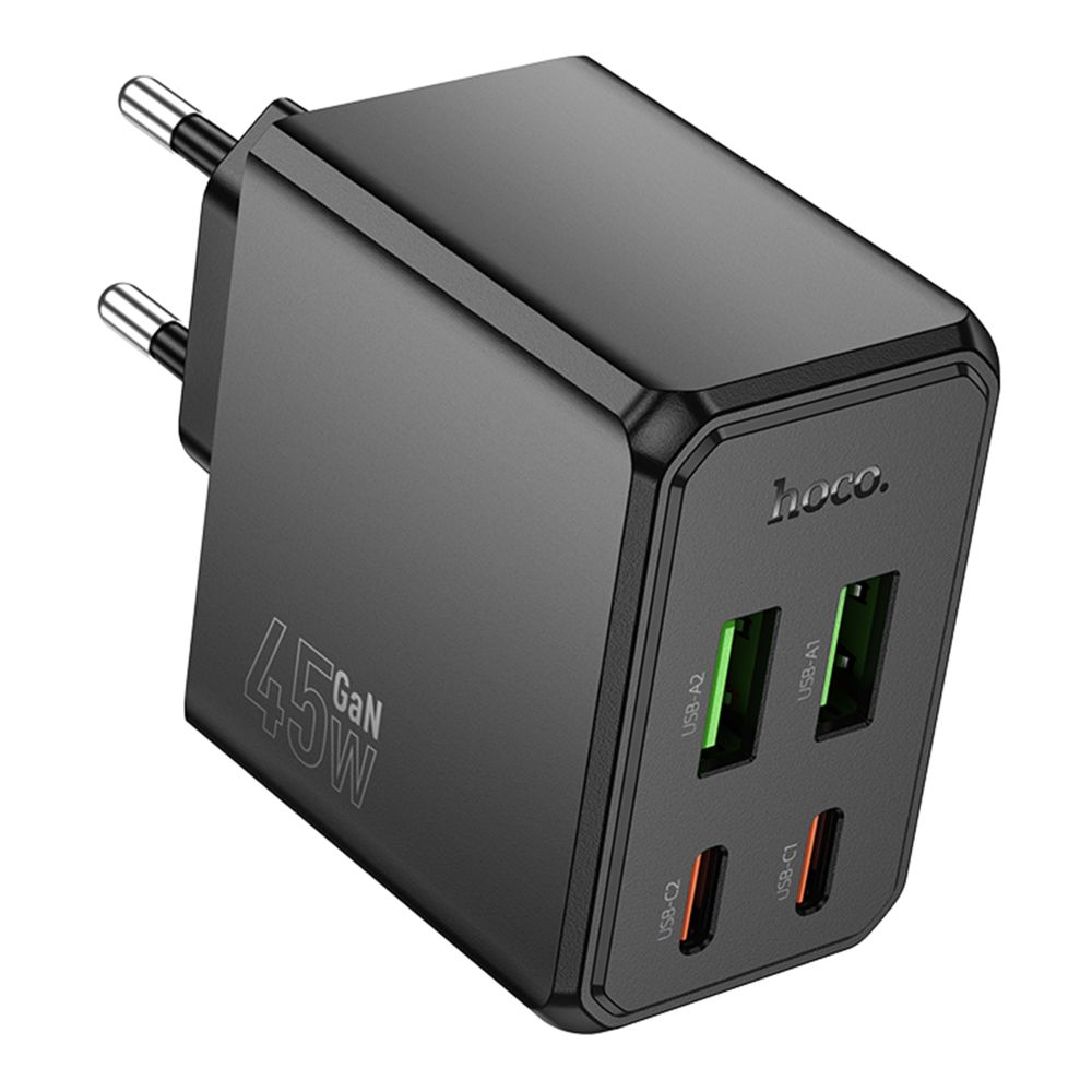 Купить СЕТЕВОЕ ЗАРЯДНОЕ УСТРОЙСТВО HOCO CS18A 2USB-C/2USB PD/QC 45W_2