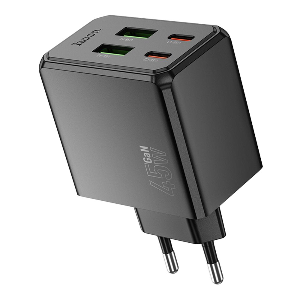 Купить СЕТЕВОЕ ЗАРЯДНОЕ УСТРОЙСТВО HOCO CS18A 2USB-C/2USB PD/QC 45W_3