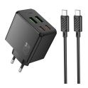 Купить СЕТЕВОЕ ЗАРЯДНОЕ УСТРОЙСТВО HOCO CS18A 2USB-C/2USB PD/QC 45W+TYPE-C TO TYPE-C