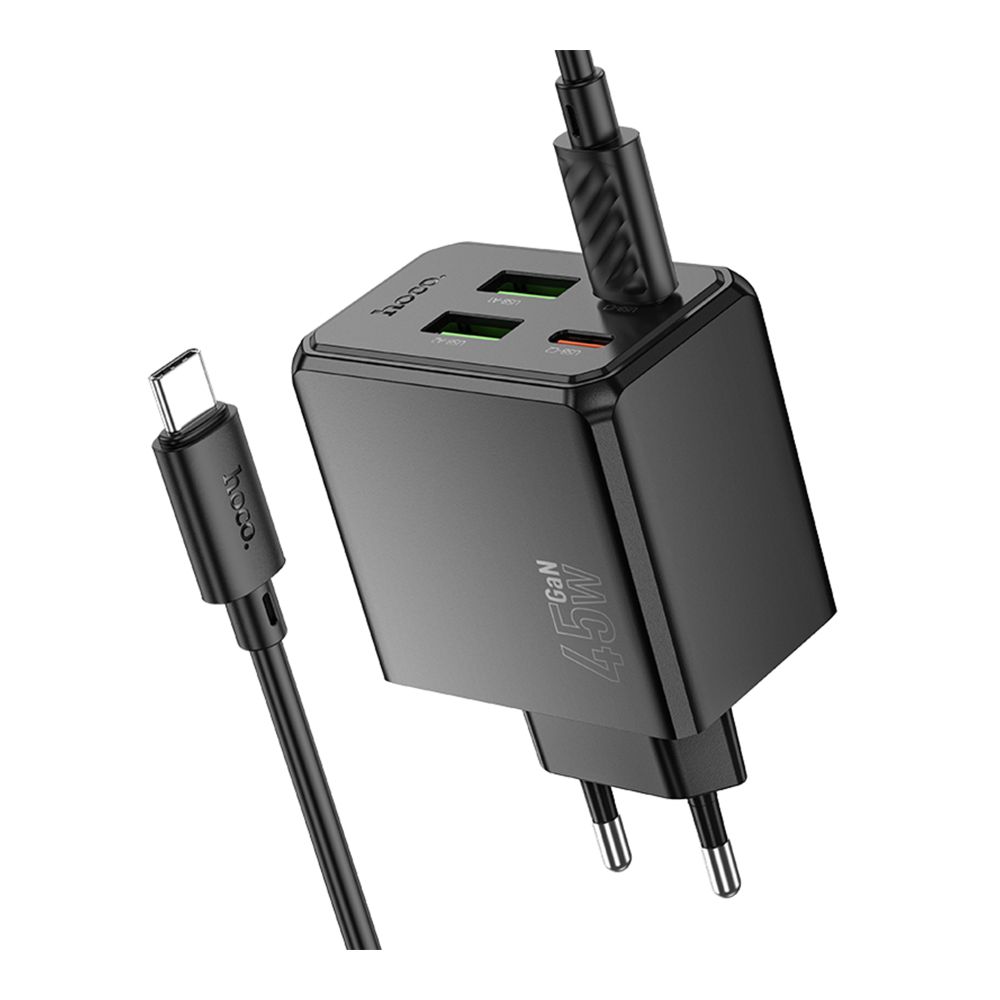 Купить СЕТЕВОЕ ЗАРЯДНОЕ УСТРОЙСТВО HOCO CS18A 2USB-C/2USB PD/QC 45W+TYPE-C TO TYPE-C_3