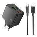 Купить СЕТЕВОЕ ЗАРЯДНОЕ УСТРОЙСТВО HOCO CS19A 2USB-C/2USB PD/QC 65W+TYPE-C TO TYPE-C