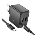 Купить СЕТЕВОЕ ЗАРЯДНОЕ УСТРОЙСТВО HOCO CS19A 2USB-C/2USB PD/QC 65W+TYPE-C TO TYPE-C_2