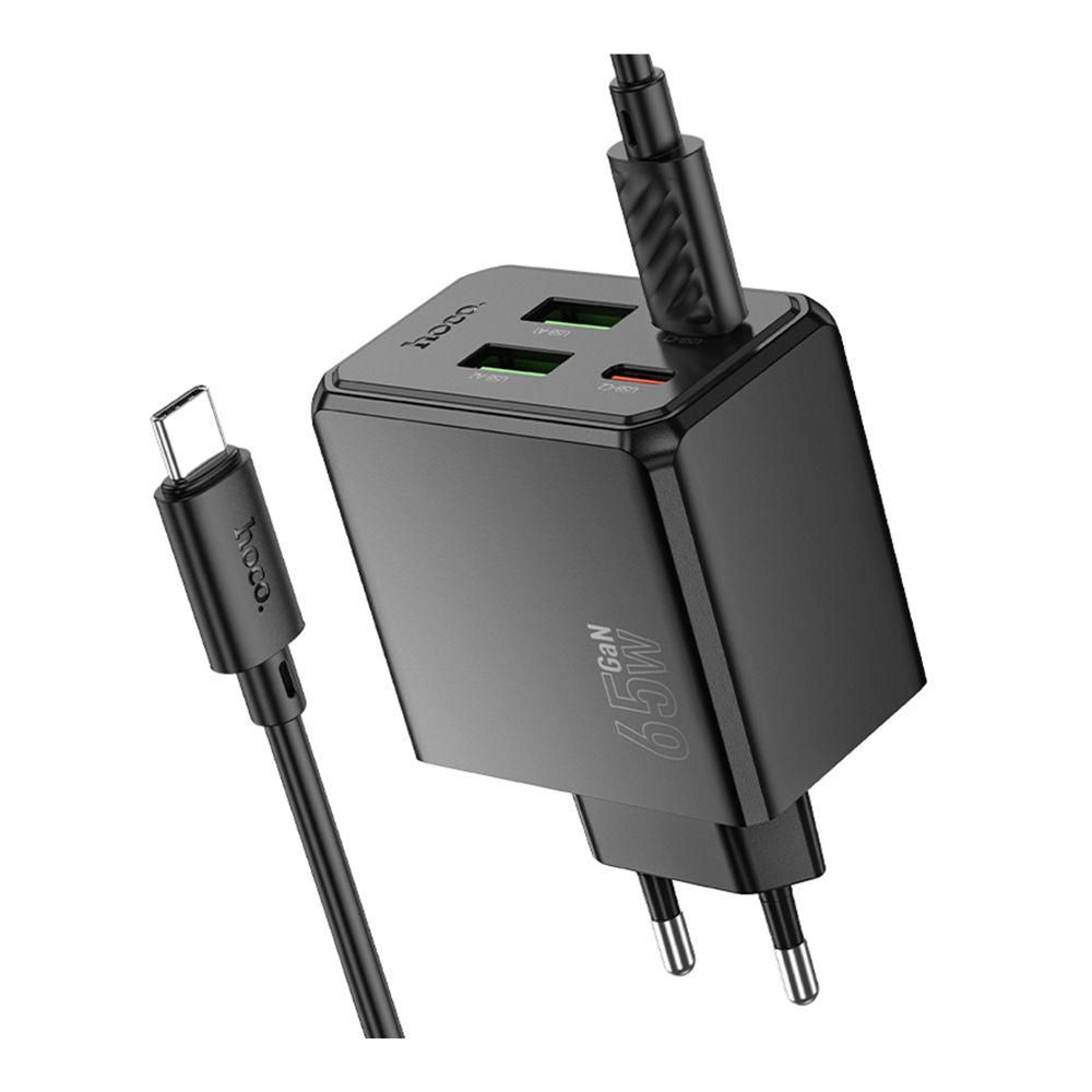 Купить СЕТЕВОЕ ЗАРЯДНОЕ УСТРОЙСТВО HOCO CS19A 2USB-C/2USB PD/QC 65W+TYPE-C TO TYPE-C_3