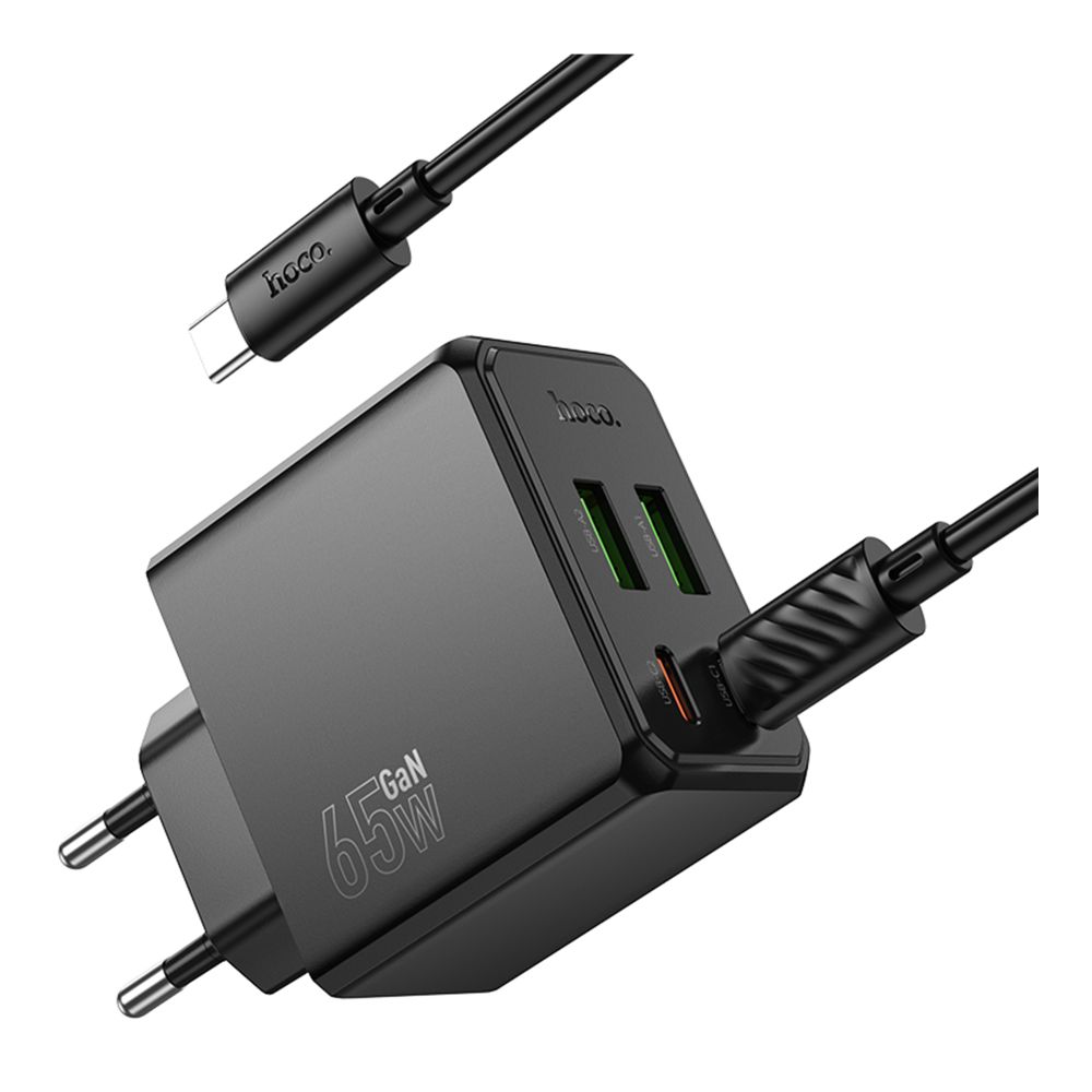 Купить СЕТЕВОЕ ЗАРЯДНОЕ УСТРОЙСТВО HOCO CS19A 2USB-C/2USB PD/QC 65W+TYPE-C TO TYPE-C_5
