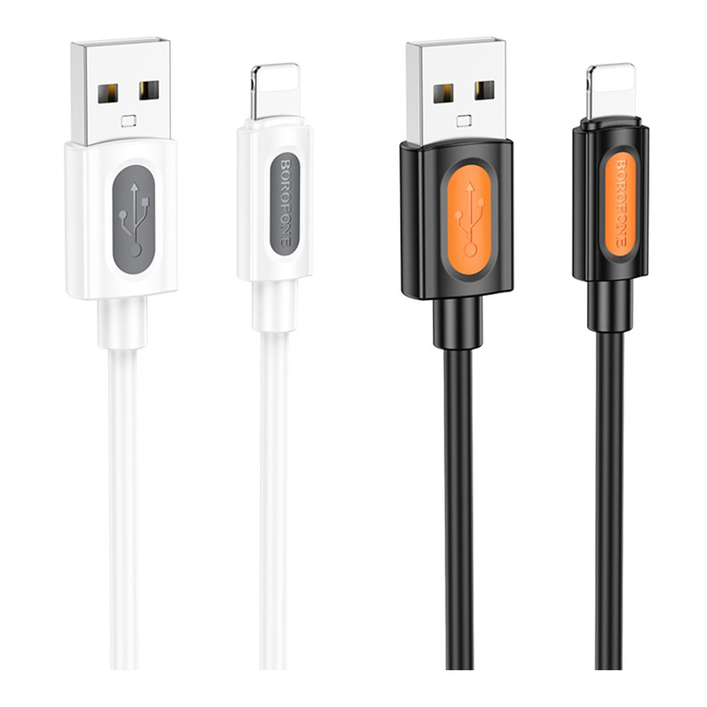 Купить USB BOROFONE BX114 SILICONE LIGHTNING 2.4A
