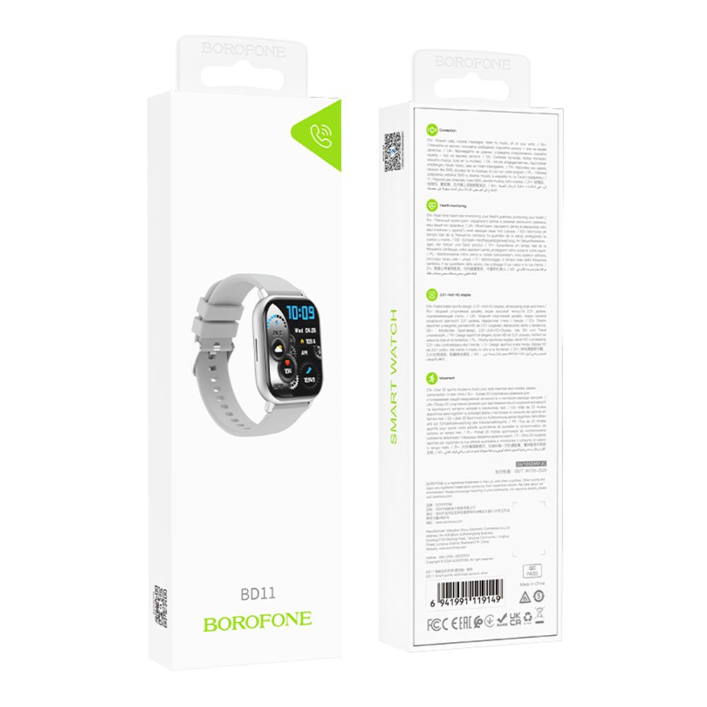 Купить СМАРТ ЧАСЫ BOROFONE BD11 SMART SPORTS WATCH (CALL VERSION)_1