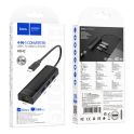 Купить USB HUB HOCO HB42 4-IN-1 (TYPE-C TO USB3.0*3+RJ45 1GBPS) (L=0.2M)_1