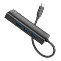 Купить USB HUB HOCO HB42 4-IN-1 (TYPE-C TO USB3.0*3+RJ45 1GBPS) (L=0.2M)_2