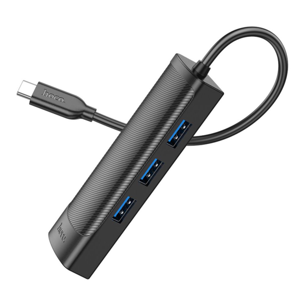 Купить USB HUB HOCO HB42 4-IN-1 (TYPE-C TO USB3.0*3+RJ45 1GBPS) (L=0.2M)_5