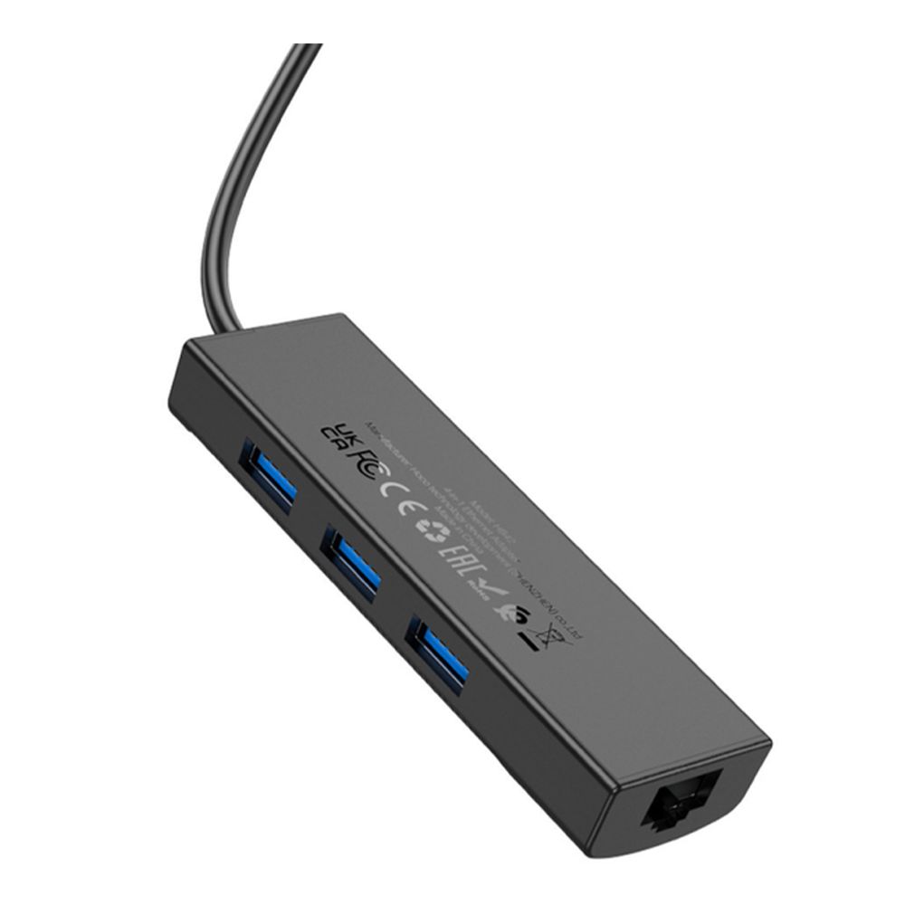 Купить USB HUB HOCO HB42 4-IN-1 (TYPE-C TO USB3.0*3+RJ45 1GBPS) (L=0.2M)_6