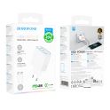 Купить СЕТЕВОЕ ЗАРЯДНОЕ УСТРОЙСТВО BOROFONE BA90A 2USB-C PD/QC45W+TYPE-C TO TYPE-C_1
