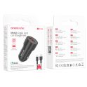 Купить АВТО ЗАРЯДНОЕ УСТРОЙСТВО BOROFONE BZ19A WISDOM QC3.0 18W TYPE C МЯТАЯ УПАКОВКА
