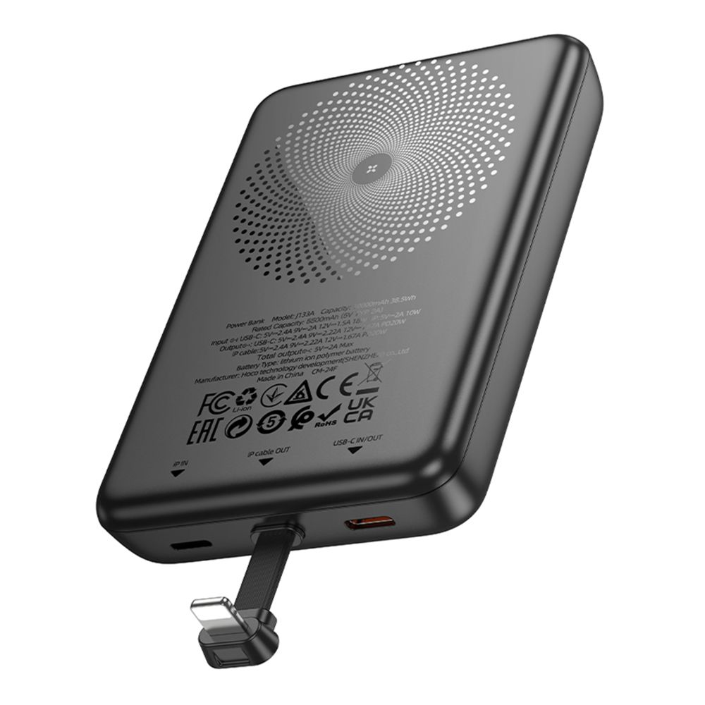 Купить POWER BANK HOCO J133A TRIUMPH PD20W MAGNETIC WITH CABLE(IP) 10000MAH_5
